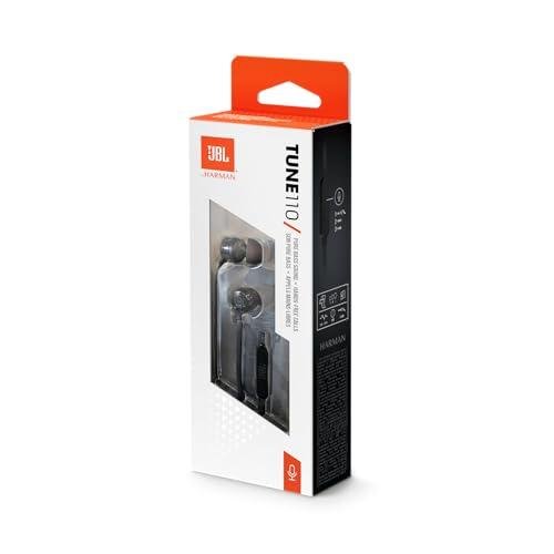         Fone de Ouvido JBL Tune 110 Intra-Auricular Preto - ‎JBLT110BLK       