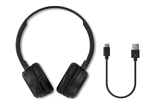         Headphone Philips bluetooth on-ear com microfone e energia para 15 horas na cor preto TAH1108BK/55       