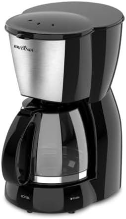Cafeteira Britânia BCF19 Inox 18 Cafezinhos Jarra de Vidro 550W 220V Cafeteira Britânia BCF19 Inox 18 Cafezinhos Jarra de Vidro 550W 220V