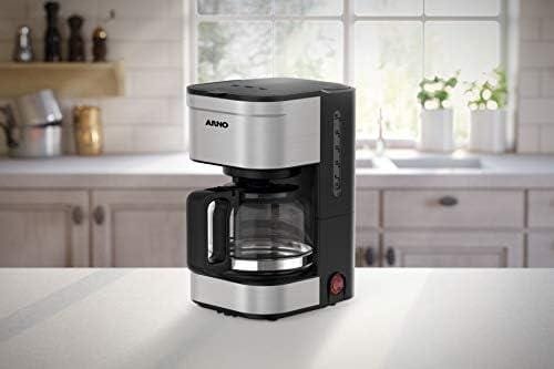 Cafeteira Elétrica Arno Preferita Inox 0,75L CFPF com Sistema Corta Pingos, Jarra de Vidro e Design Compacto, 110V Cafeteira Elétrica Arno Preferita Inox 0,75L CFPF com Sistema Corta Pingos, Jarra de Vidro e Design Compacto, 110V