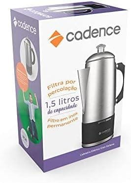 Cafeteira Italiana Elétrica Cadence Gran, Inox 1,5L, 110V, CAF120 Cafeteira Italiana Elétrica Cadence Gran, Inox 1,5L, 110V, CAF120