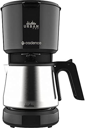 Cafeteira Urban Pop Preto/Inox, 110V, Cadence Cafeteira Urban Pop Preto/Inox, 110V, Cadence