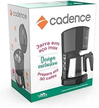 Cafeteira Urban Pop Preto/Inox, 110V, Cadence Cafeteira Urban Pop Preto/Inox, 110V, Cadence
