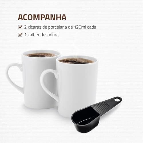 Cafeteira Elétrica Smart Coffe, Mondial, Preto/Inox, 500W, 110V - C-42-2X-BI Cafeteira Elétrica Smart Coffe, Mondial, Preto/Inox, 500W, 110V - C-42-2X-BI