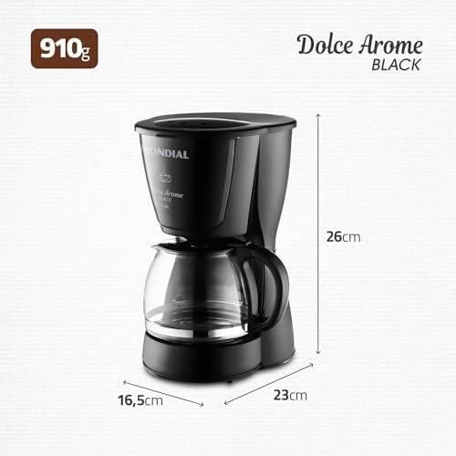 Cafeteira Elétrica Dolce Arome, Mondial, Preto, 550W, 220V - C-30-18X-FB Cafeteira Elétrica Dolce Arome, Mondial, Preto, 550W, 220V - C-30-18X-FB