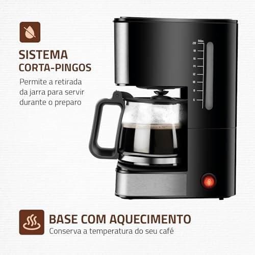 Cafeteira Elétrica Dolce Arome, Mondial, Preto/Inox, 550W, 110V - C-43-20X-SI Cafeteira Elétrica Dolce Arome, Mondial, Preto/Inox, 550W, 110V - C-43-20X-SI