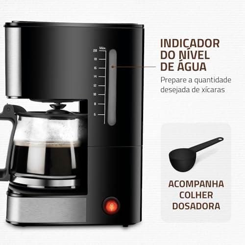 Cafeteira Elétrica Dolce Arome, Mondial, Preto/Inox, 550W, 110V - C-43-20X-SI Cafeteira Elétrica Dolce Arome, Mondial, Preto/Inox, 550W, 110V - C-43-20X-SI